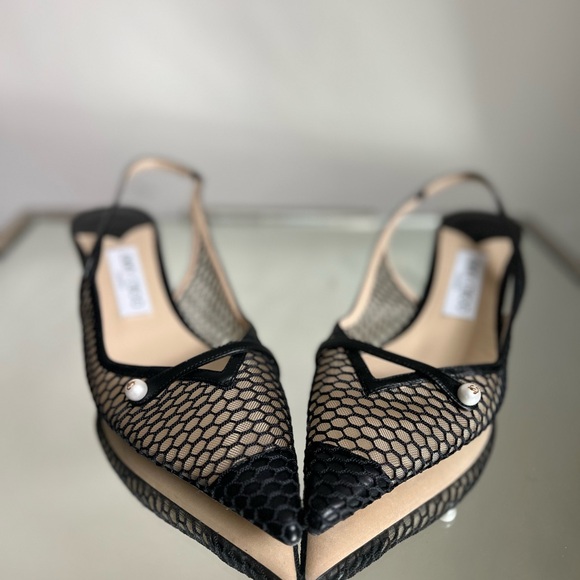 New JIMMY CHOO Amita 45 Slingback Pumps $1,095 40 - Picture 10 of 15